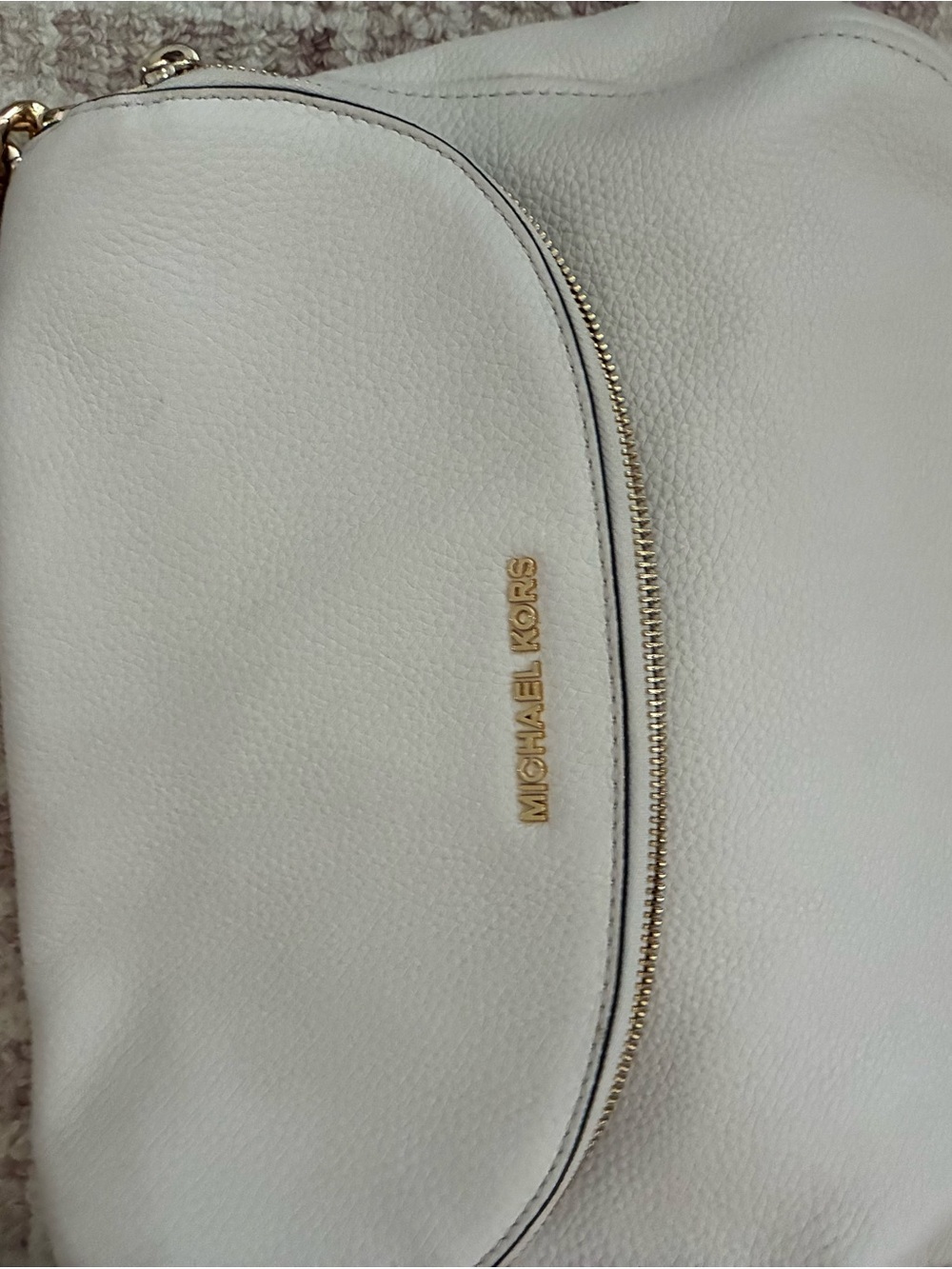 MICHAEL Michael Kors Off White Leather Bedford Crossbody Bag - Picture 5 of 15